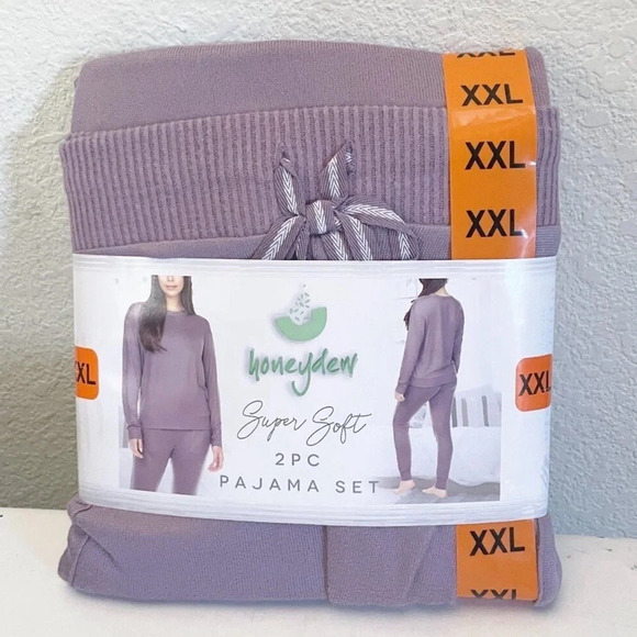 New Honeydew Womens Super Soft 2 Piece Pajama Set NWOT XXL 2 Tops 1 Pants - Picture 1 of 12
